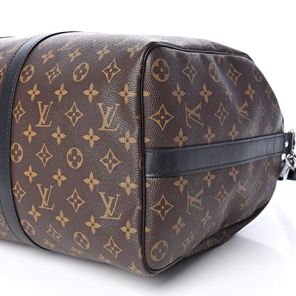 Louis Vuitton Monogram Macassar Keepall Bandouliere 45 9 of 9