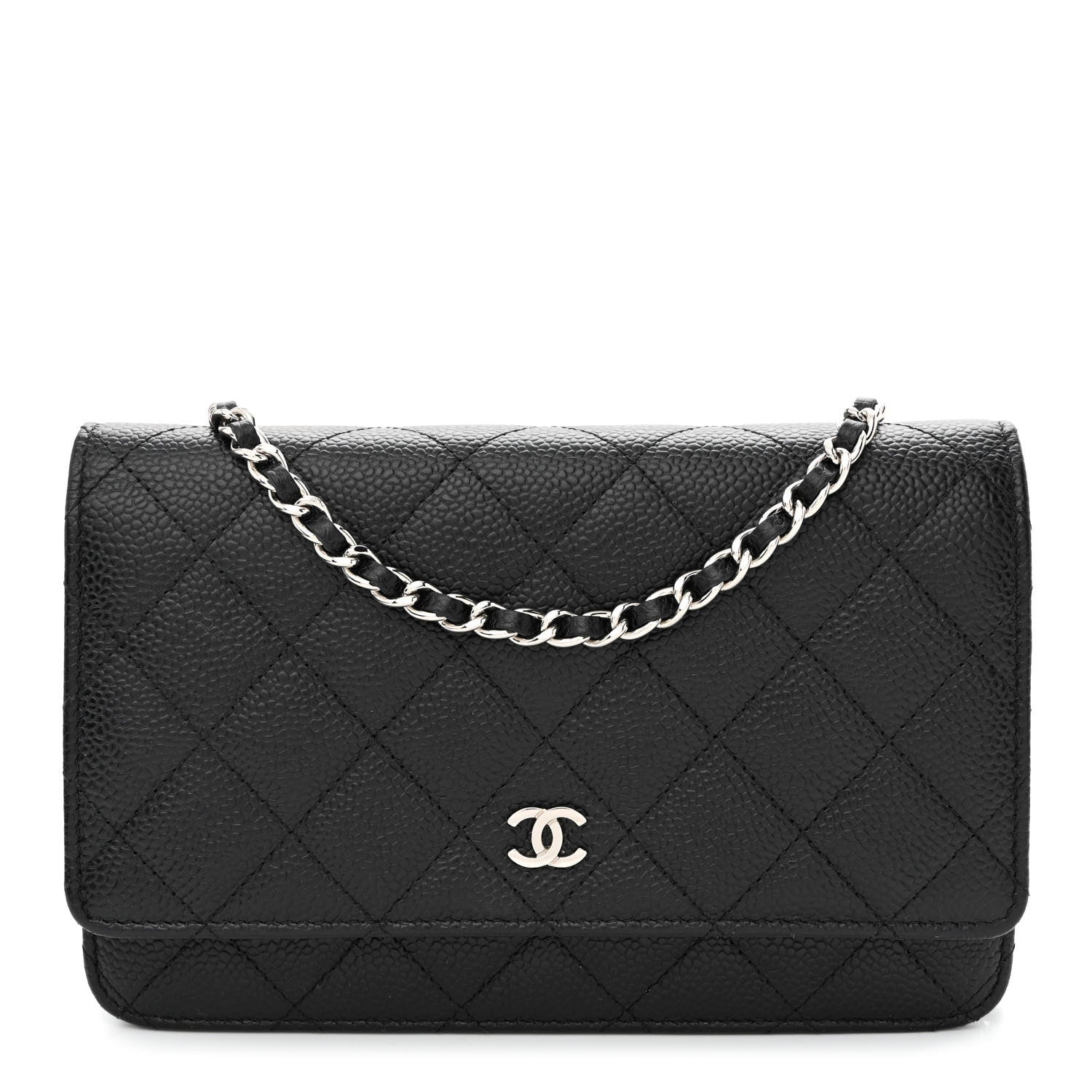 Chanel Caviar Quilted Wallet on Chain WOC Black 1 of 11