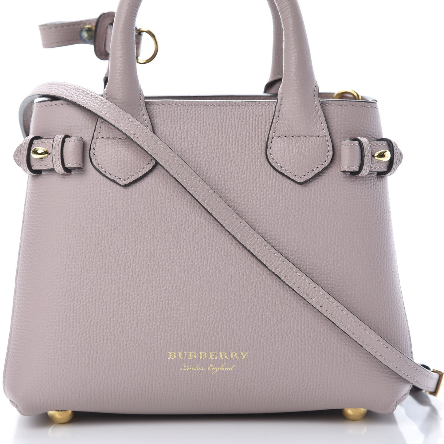 Grainy Calfskin House Check Baby Banner Tote Pale Orchid