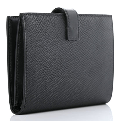 Celine Grained Calfskin Medium Multifunction Strap Wallet Black 2 of 7