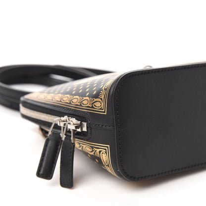Gucci X SEGA Calfskin GUCCY Stars Mini Dome Shoulder Bag Black Gold 6 of 10