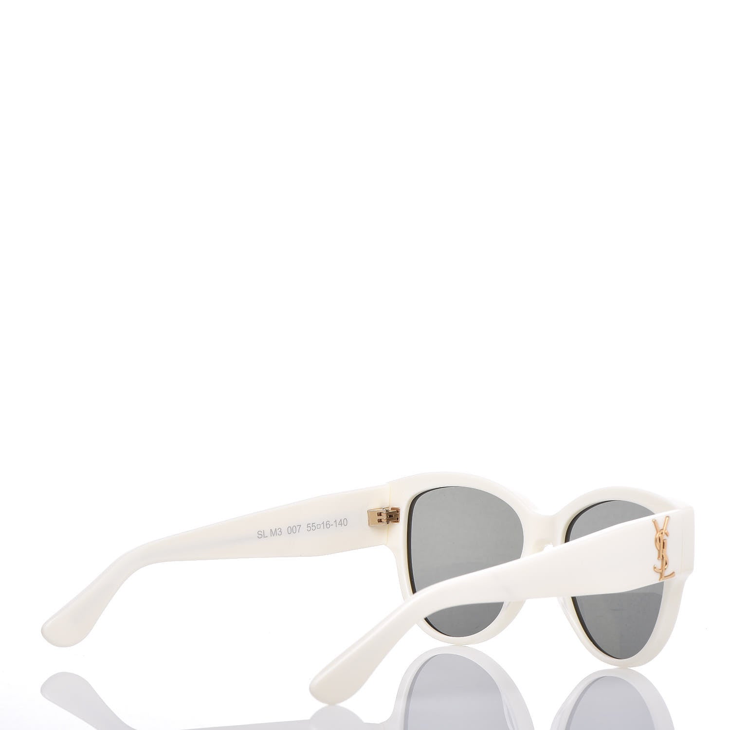 Saint Laurent SL M3 007 Sunglasses Ivory 4 of 8