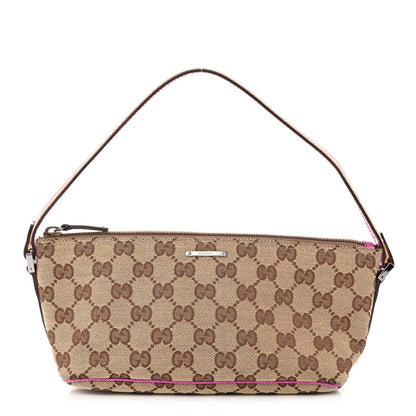 Gucci Monogram Boat Pochette Purple 1 of 10