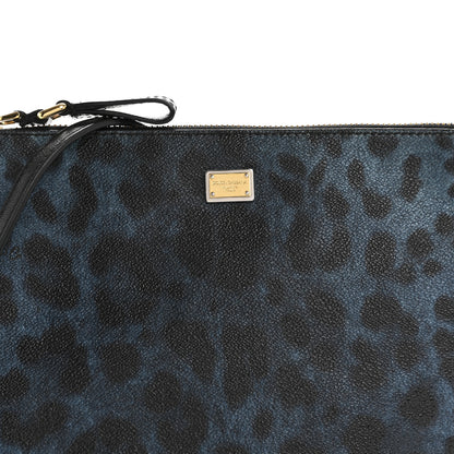 Dolce & Gabbana Dauphine Leopard Print Crossbody Blue Multicolor 7 of 13