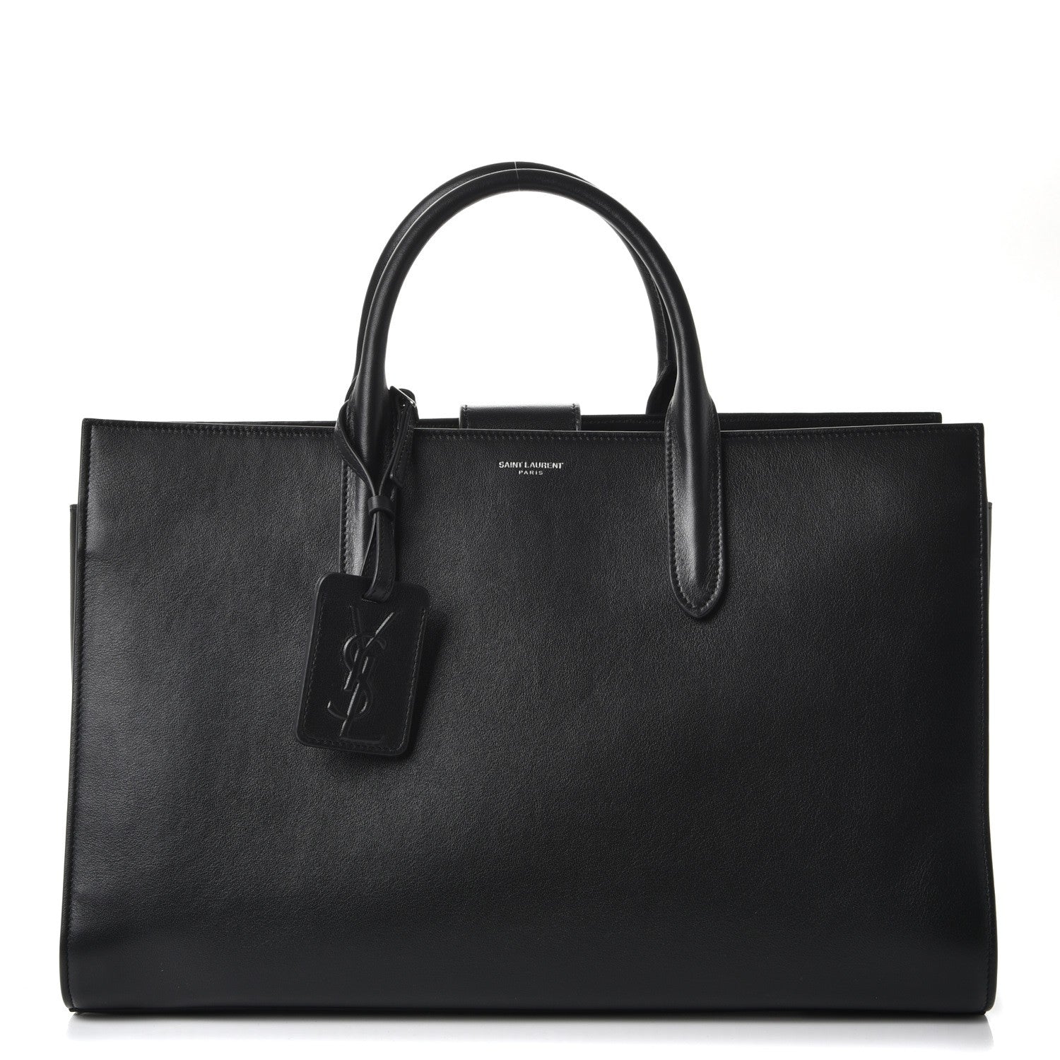 Saint Laurent Calfskin Large Jane Tote Black 1 of 8