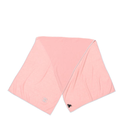 Chanel Cashmere Silk Knit CC Scarf Pink Blue 2 of 4