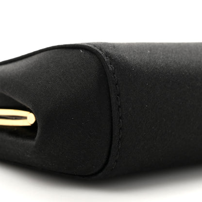 Dolce & Gabbana Satin Small Marlene Chain Clutch Black 9 of 9
