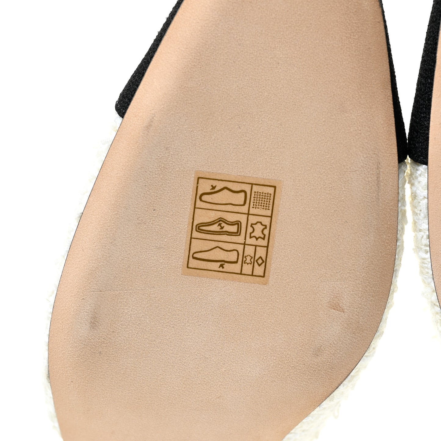 Tweed Cap Toe CC Slingback Pumps 37 Ivory Black