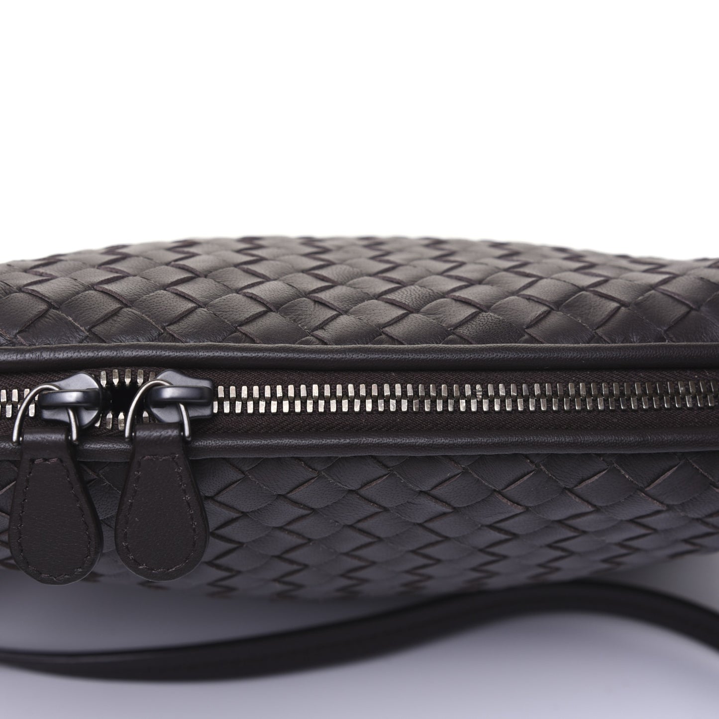 Nappa Intrecciato Nodini Bag Ebano