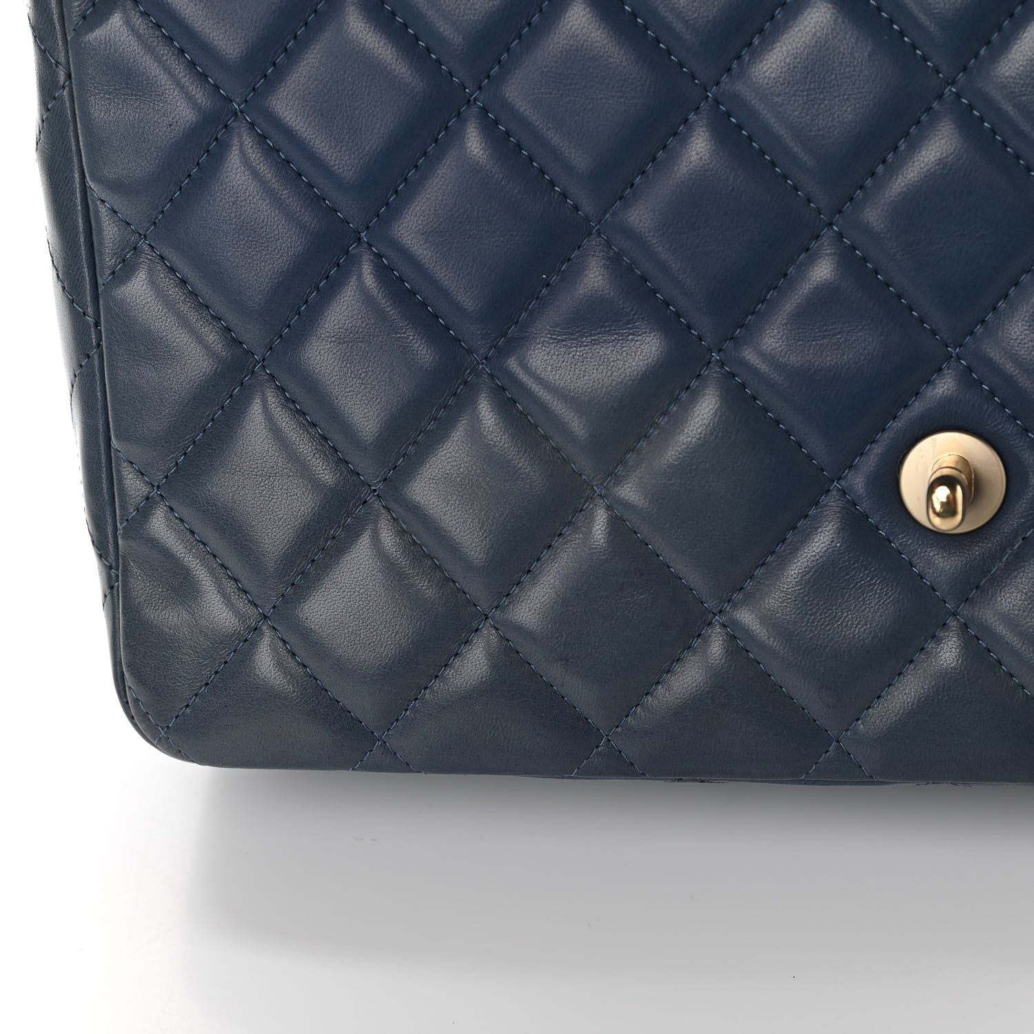 Chanel Lambskin Quilted Jumbo Single Flap Light Blue 11 of 15