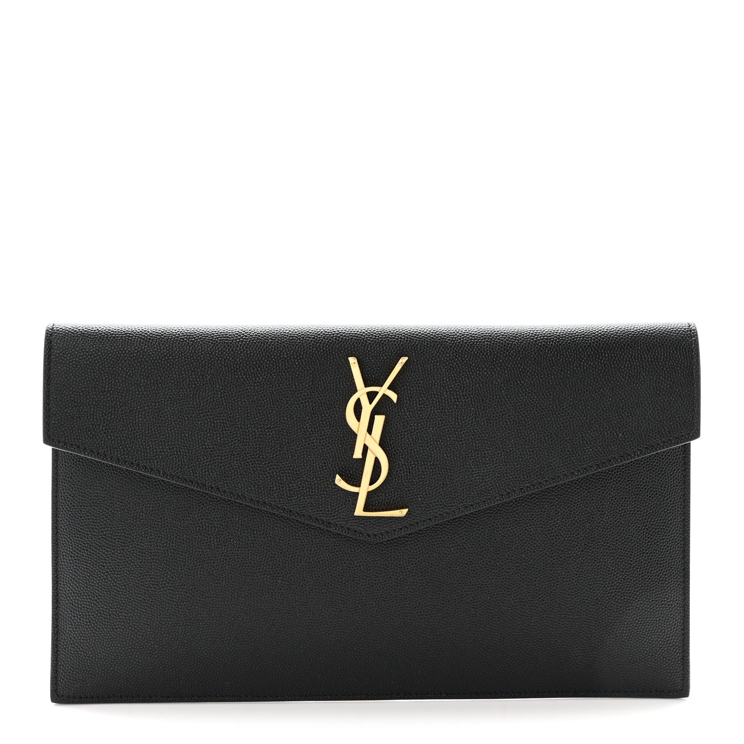 Saint Laurent Grain De Poudre Uptown Pouch Black 1 of 7