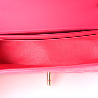 Chanel Patent Calfskin Quilted Mini Rectangular Flap Pink 5 of 10