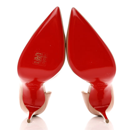 Christian Louboutin Patent Iriza 100 Pumps 38 Nude 5 of 12