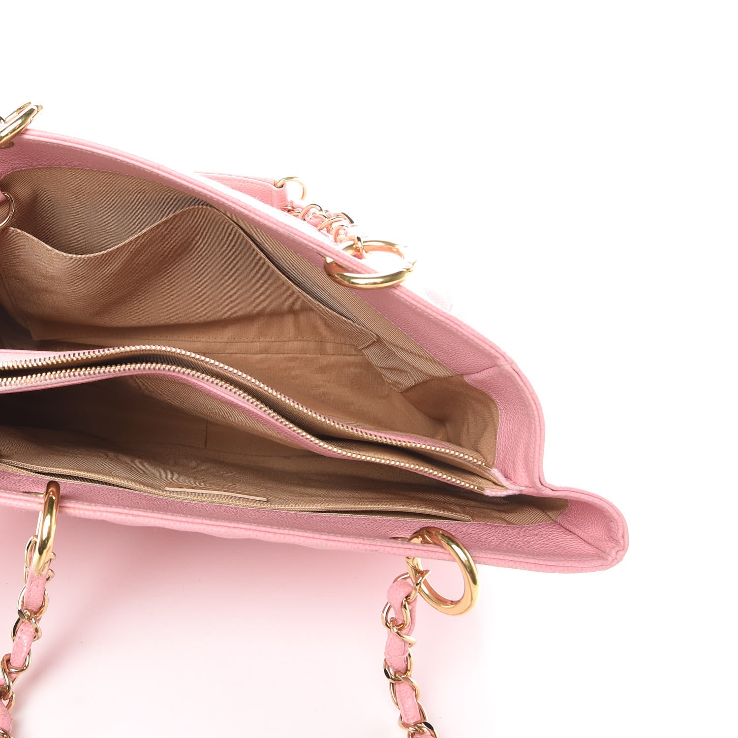 Chanel Caviar Quilted Grand Shopping Tote GST Pink 5 of 14