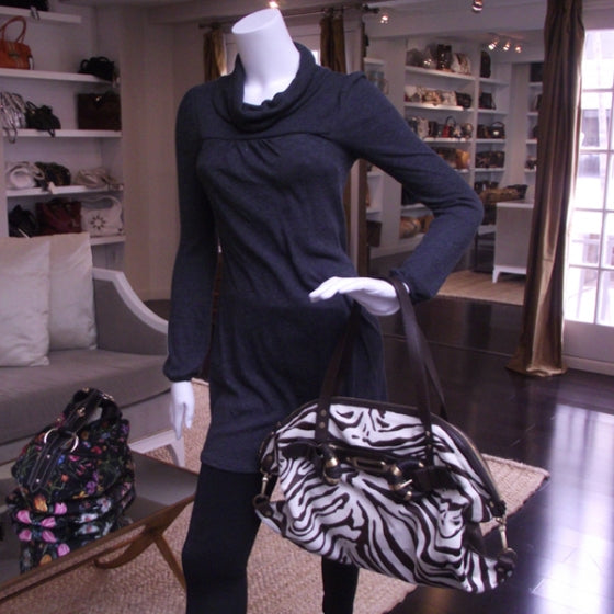 Jimmy Choo Pony Hair Zebra Bowler 2 of 10