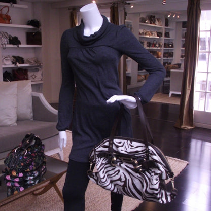 Jimmy Choo Pony Hair Zebra Bowler 2 of 10