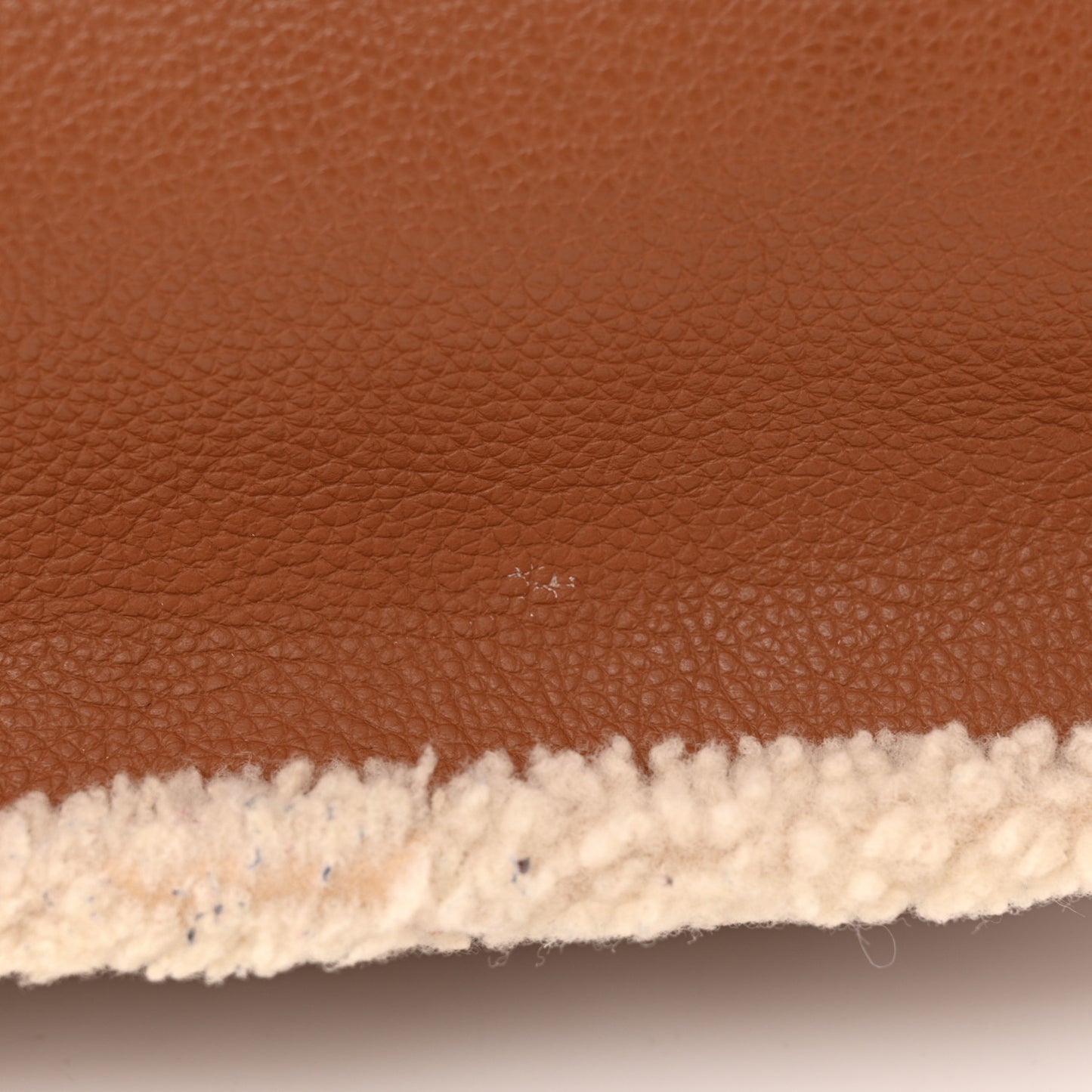 Calfskin Shearling Medium Marcie Satchel Tan