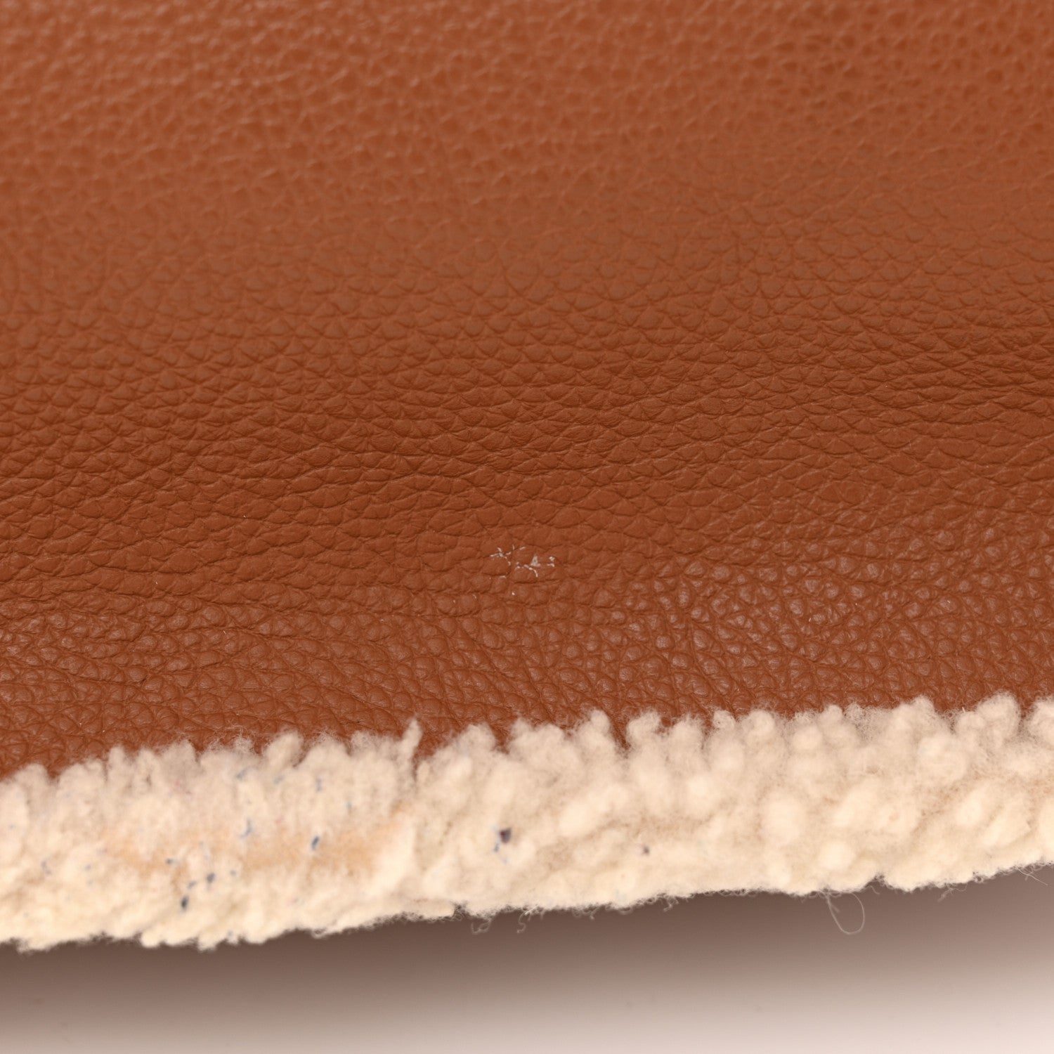 Chloe Calfskin Shearling Medium Marcie Satchel Tan 11 of 13