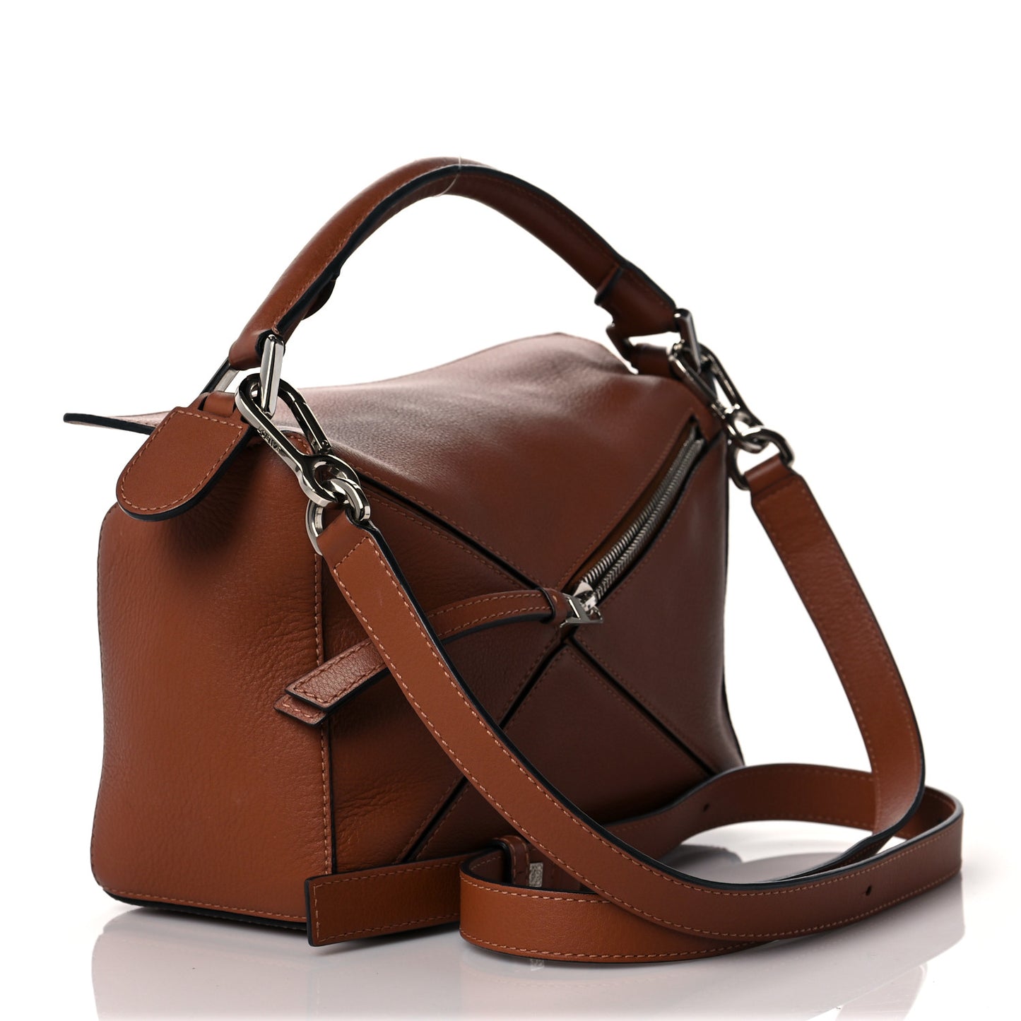 Calfskin Small Puzzle Bag Tan