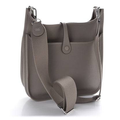 Hermes Taurillon Clemence Evelyne III PM Gris Asphalte 3 of 10