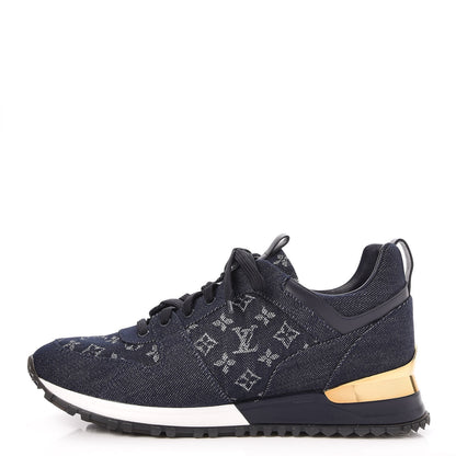 Louis Vuitton Denim Monogram Run Away Sneakers 40 Blue 1 of 8
