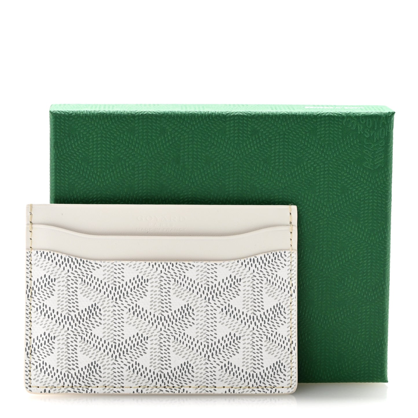 Goyardine Saint Sulpice Card Holder White