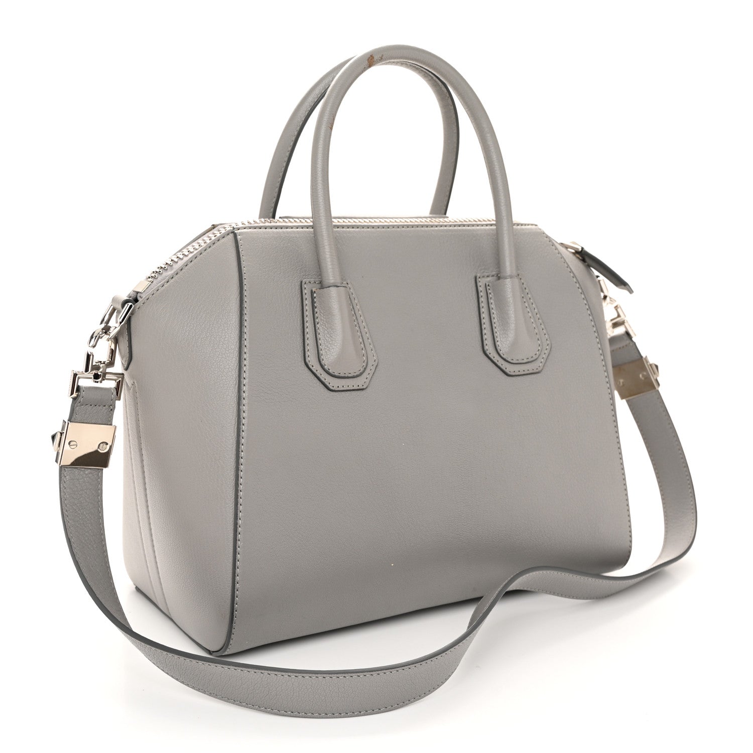Givenchy Sugar Goatskin Small Antigona Pearl Grey 3 of 10