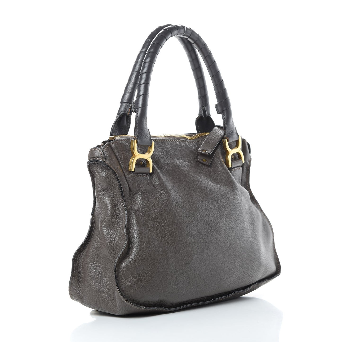 Calfskin Medium Marcie Satchel Ash