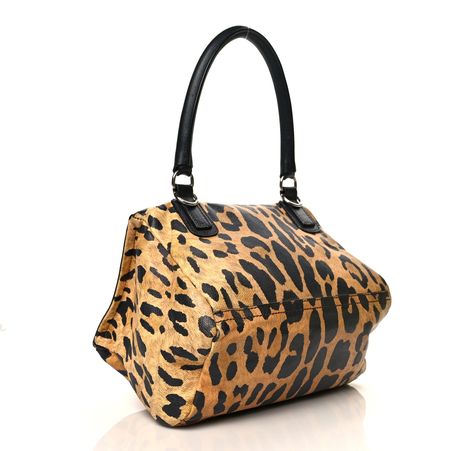 Calfskin Leopard Print Small Pandora Multicolor