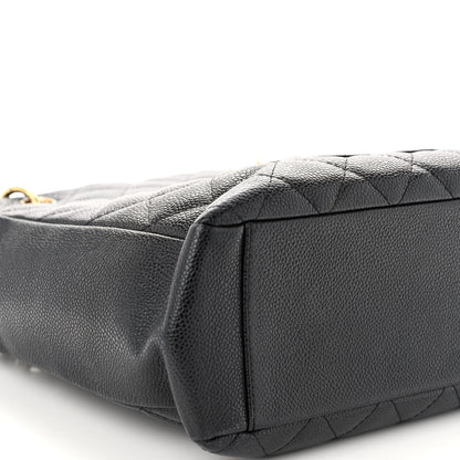 Chanel Caviar Quilted Petit Shopping Tote PST Black 7 of 9