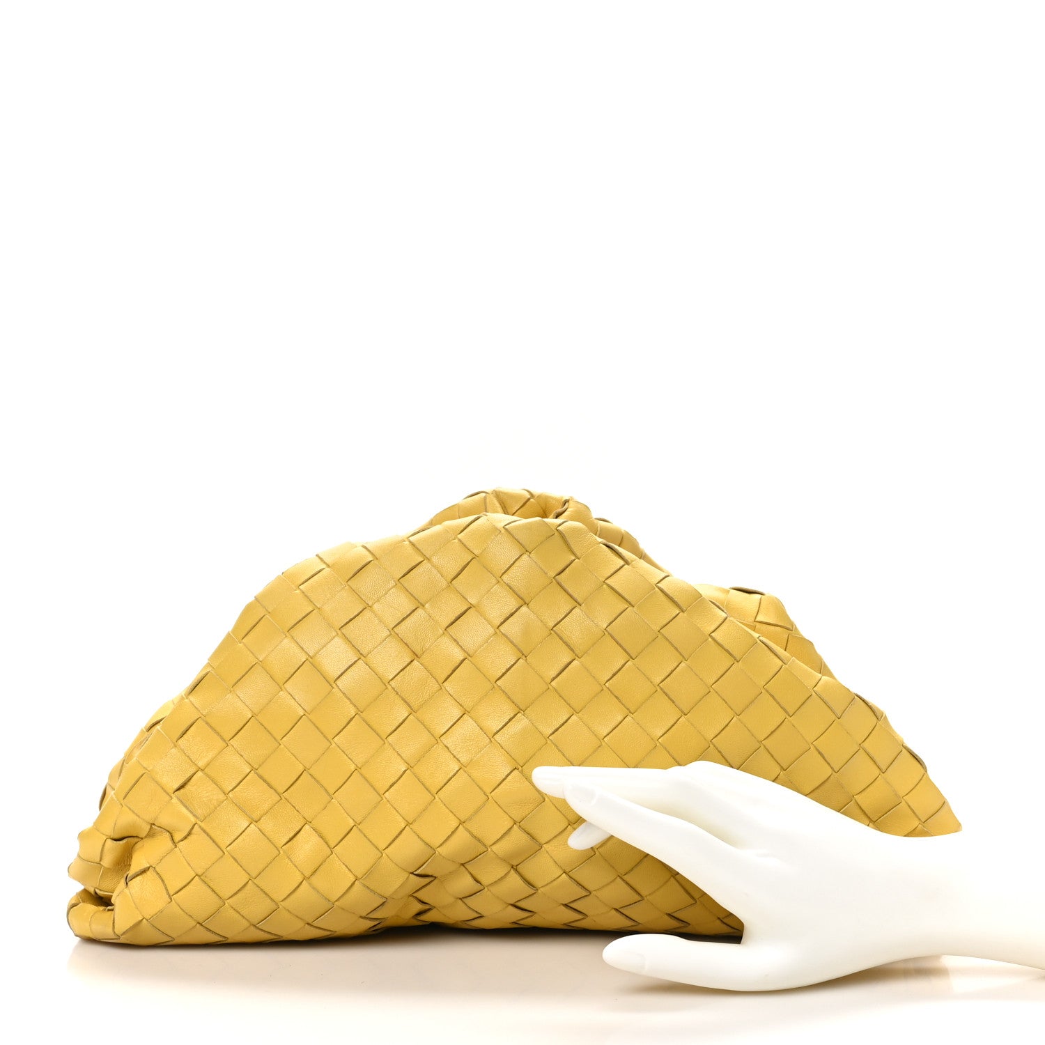 Bottega Veneta Nappa Maxi Intrecciato The Pouch Oversized Clutch Buttercup 2 of 10