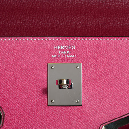 Hermes Epsom Candy Kelly Retourne 35 Rose Tyrien Rubis 8 of 26
