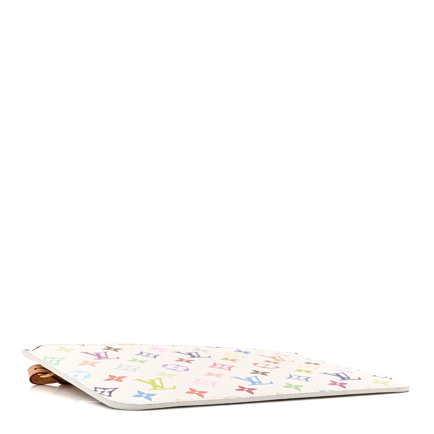 LV X TM Monogram Multicolor Neverfull Pochette White