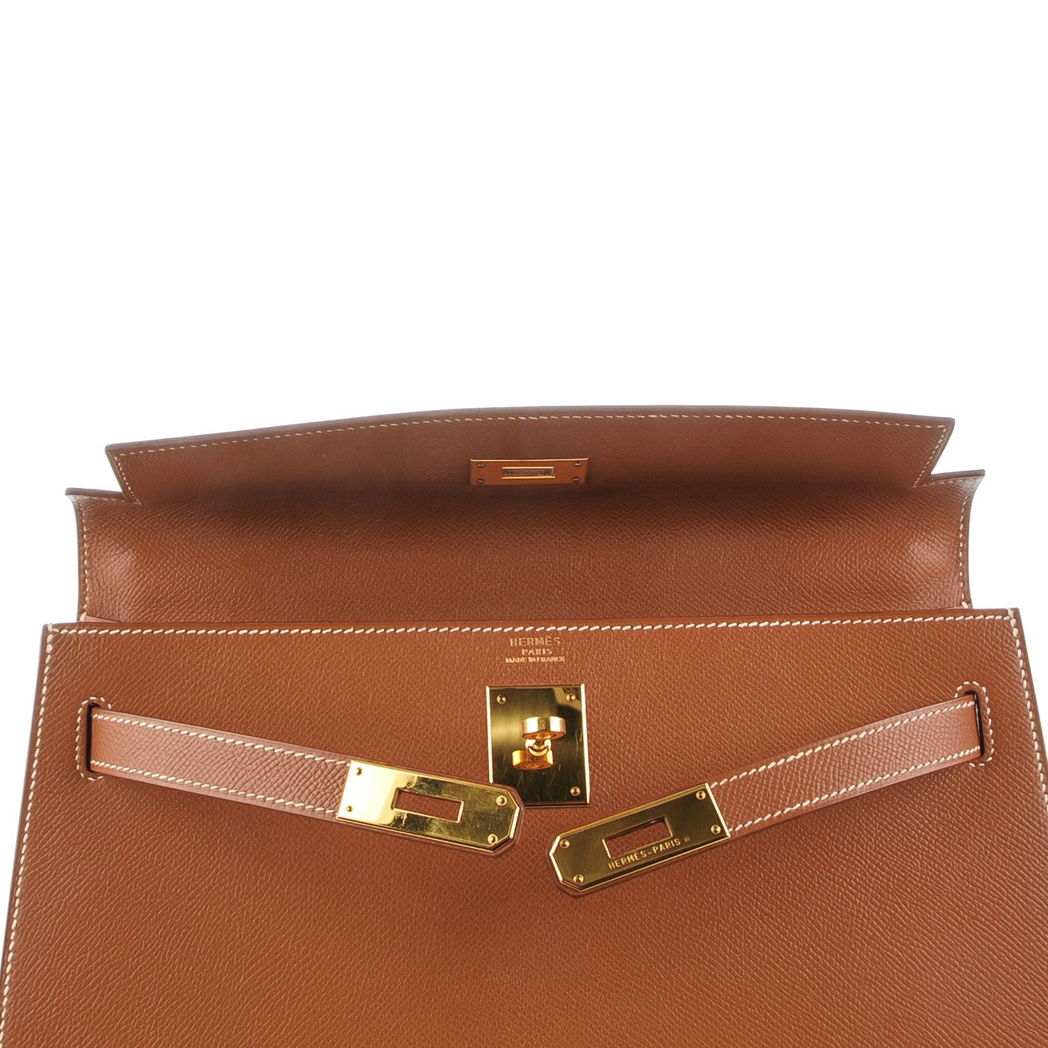 Hermes Epsom Kelly Sellier 32 Gold 18 of 26