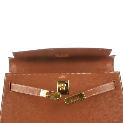 Hermes Epsom Kelly Sellier 32 Gold 18 of 26