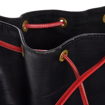 Louis Vuitton Epi Noe Red Black 14 of 16