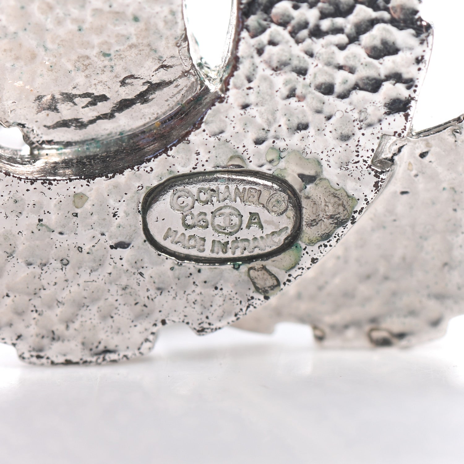 Chanel Baguette Crystal Large CC Necklace Silver 4 of 5