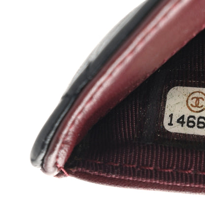 Chanel Aged Calfskin Quilted Reissue Zipped Pocket Wallet Black 7 of 8