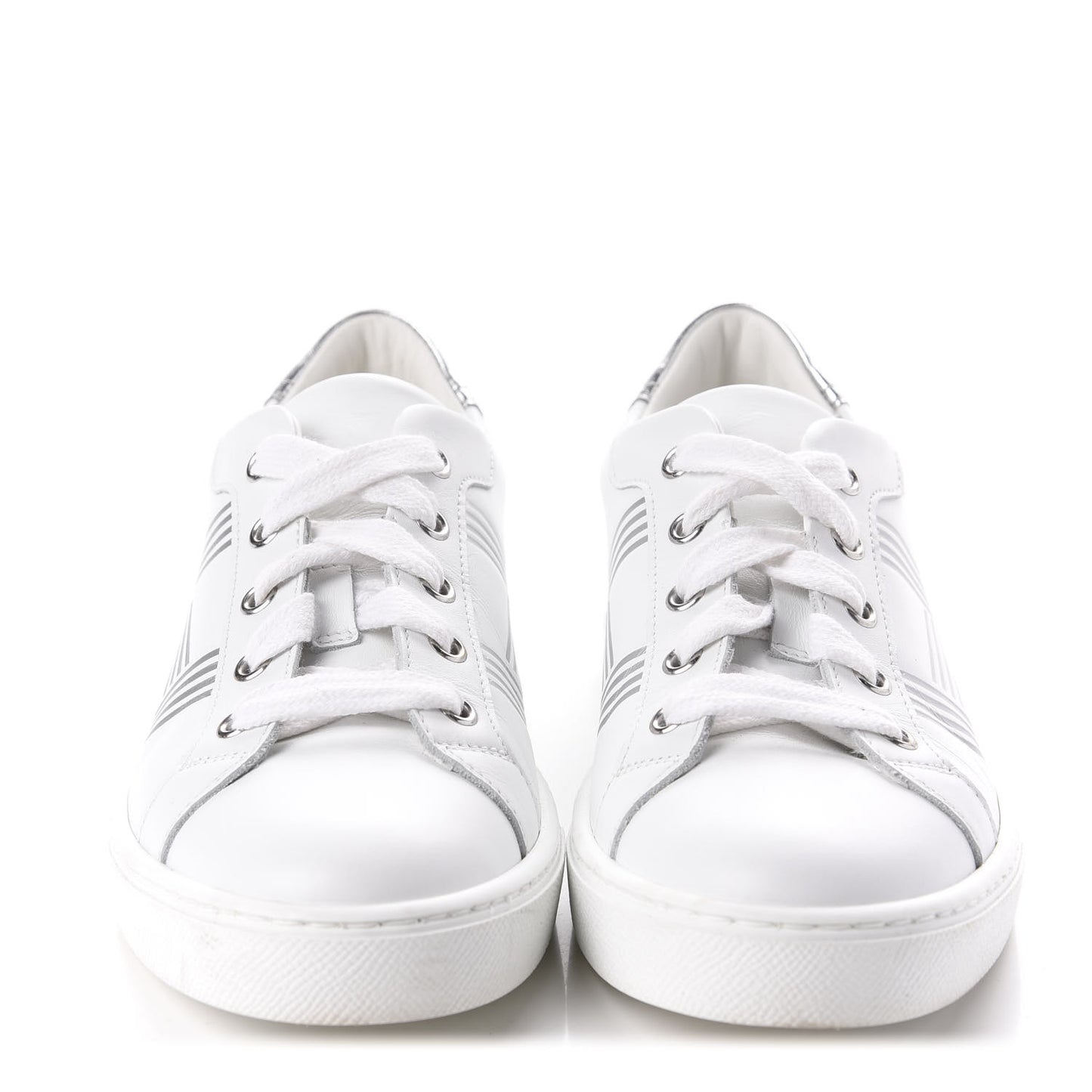 Nappa Womens Avantage Sneakers 36 White Argent