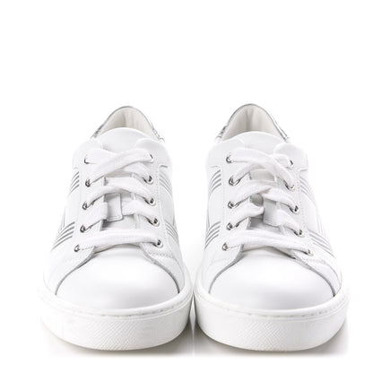 Hermes Nappa Womens Avantage Sneakers 36 White Argent 2 of 12