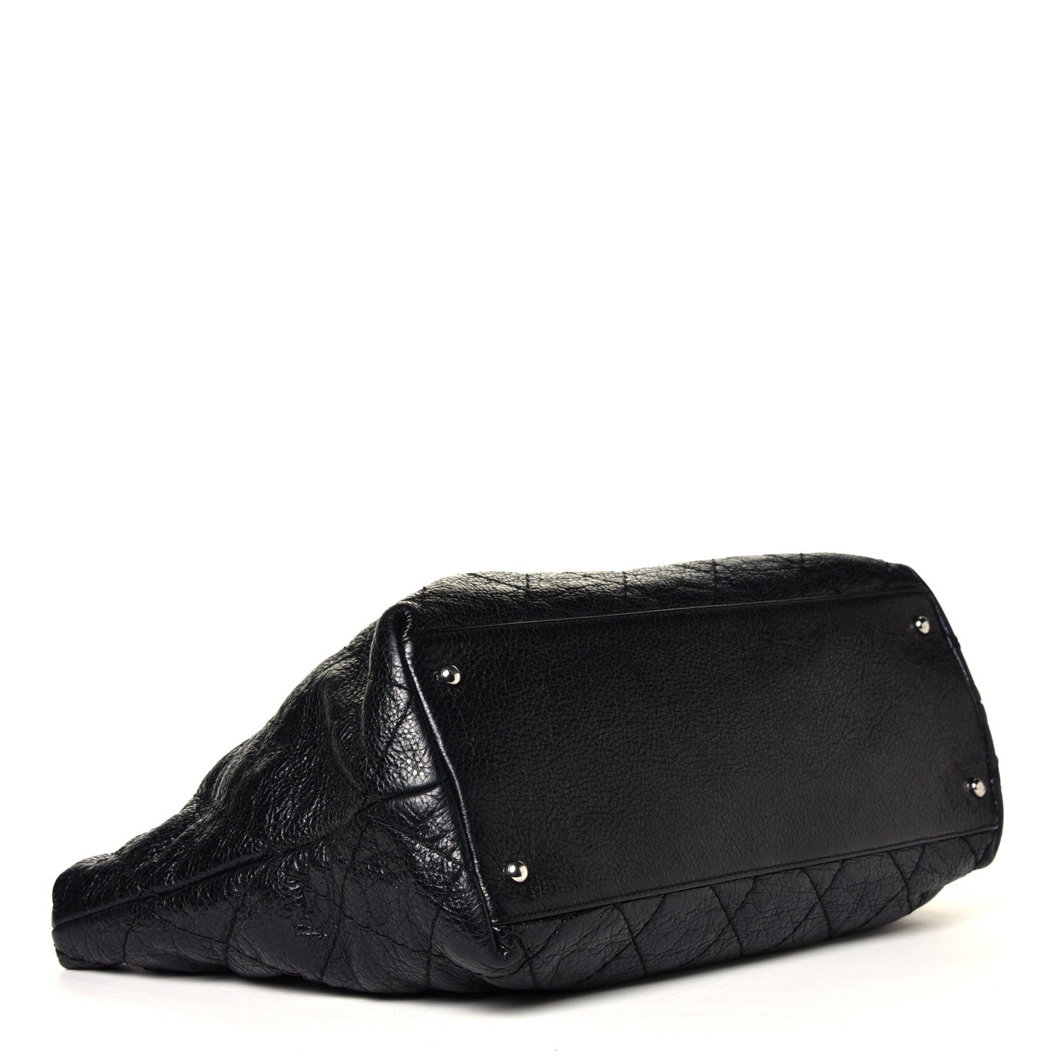 Chanel Glazed Calfskin Large On The Road Tote Black 3 of 5