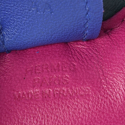 Hermes Milo Lambskin Grigri Rodeo Horse Bag Charm PM Rose Pourpre Bleu Electrique Malachite 3 of 4
