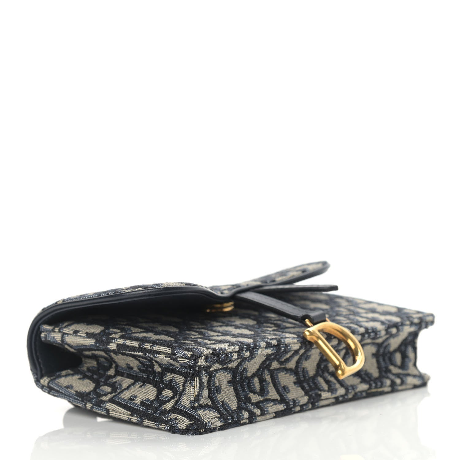 Christian Dior Oblique Saddle Belt Bag Blue 3 of 11