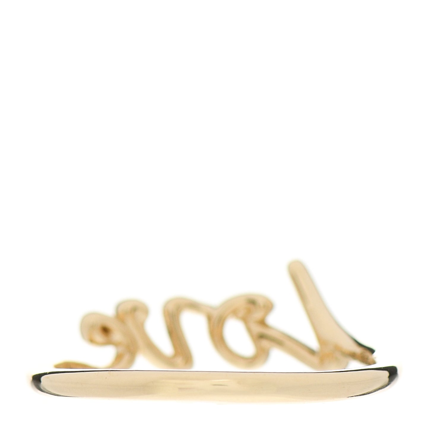 18K Yellow Gold Mini Paloma's Graffiti Love Ring 54 7