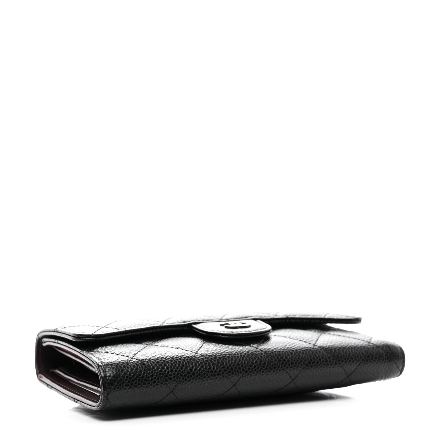 Chanel Caviar Quilted Long Flap Wallet Black 4 of 13