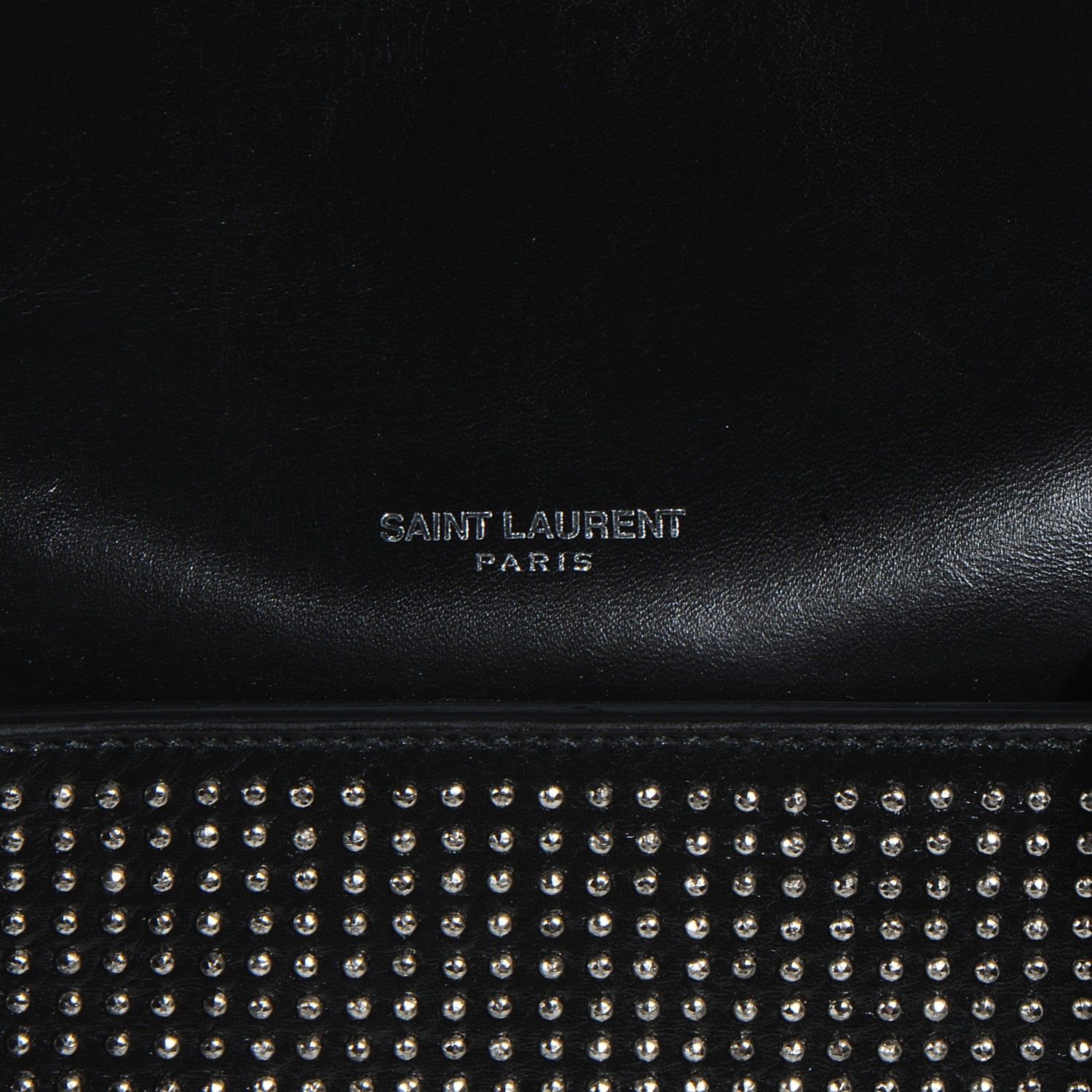 Saint Laurent Leather Studded Duffle 6 Black 3 of 9