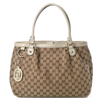 Gucci Monogram Medium Sukey Top Handle Tote Off White 1 of 21