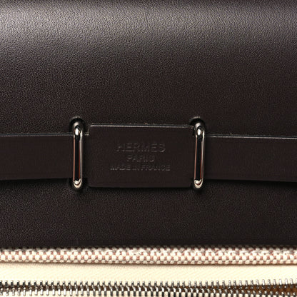 Hermes Military Toile Vache Hunter Herbag Zip Retourne 20 Ecru Beige Ebene 6 of 11