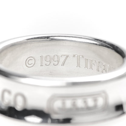 Tiffany Sterling Silver 1837 Band Ring 53 6.25 5 of 5