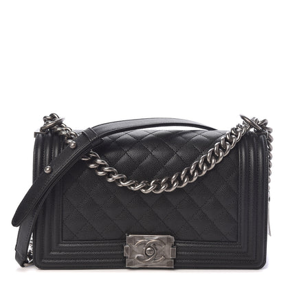 Chanel Caviar Quilted Medium Boy Flap Black 1 of 11